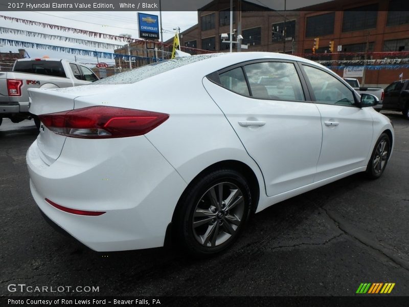 White / Black 2017 Hyundai Elantra Value Edition