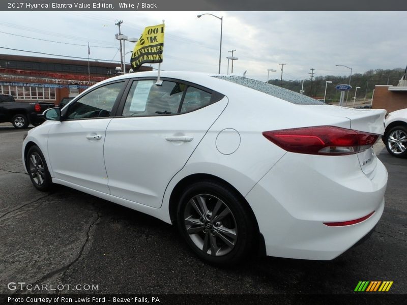 White / Black 2017 Hyundai Elantra Value Edition