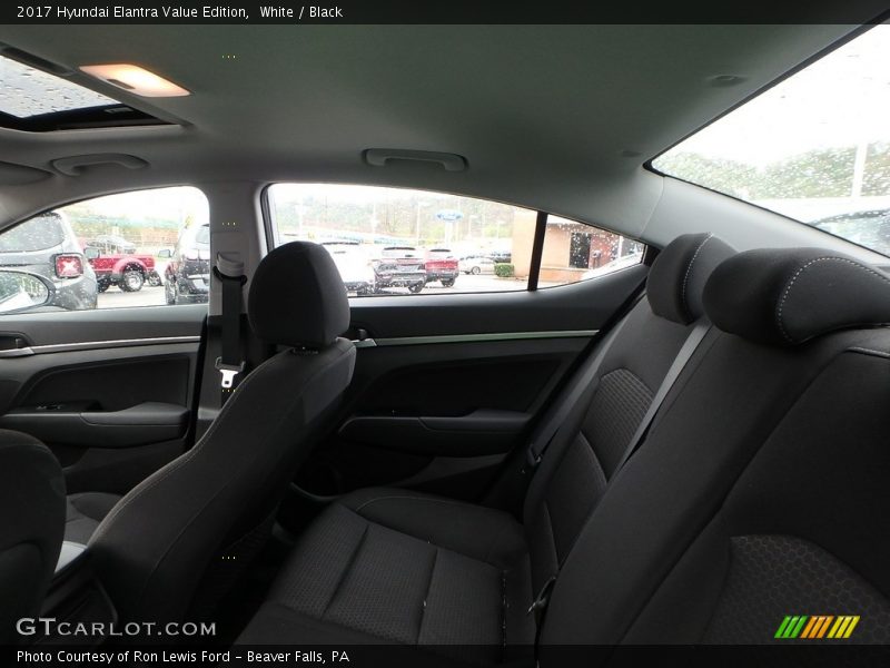 White / Black 2017 Hyundai Elantra Value Edition