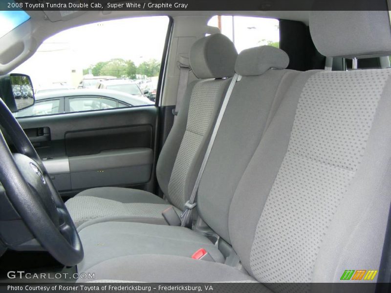 Super White / Graphite Gray 2008 Toyota Tundra Double Cab