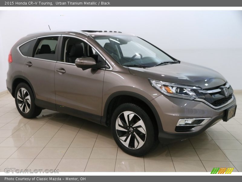 Urban Titanium Metallic / Black 2015 Honda CR-V Touring