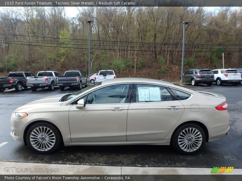 Tectonic Silver Metallic / Medium Soft Ceramic 2015 Ford Fusion Titanium