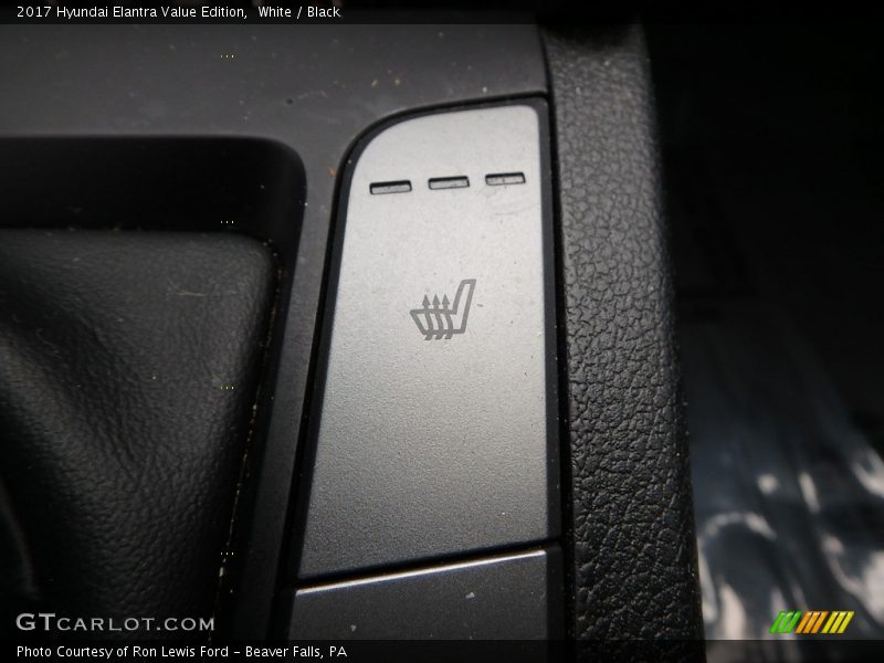 White / Black 2017 Hyundai Elantra Value Edition