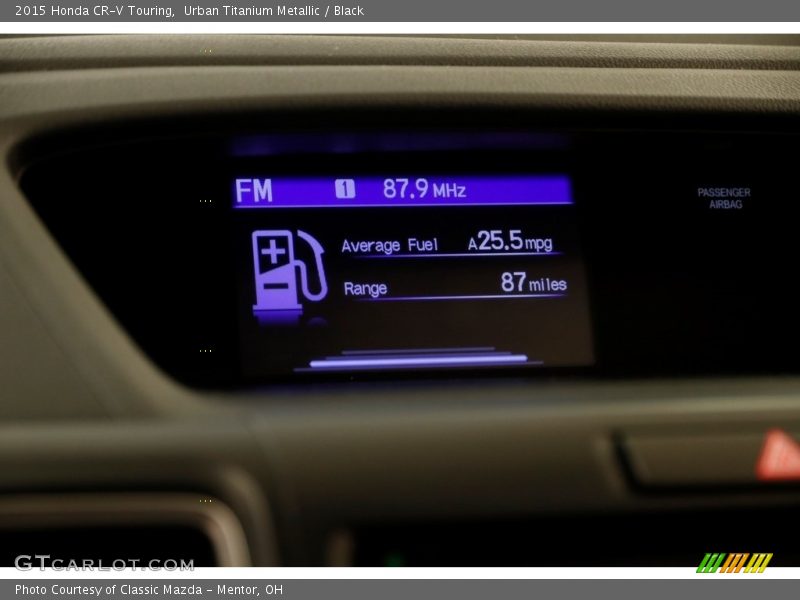 Urban Titanium Metallic / Black 2015 Honda CR-V Touring