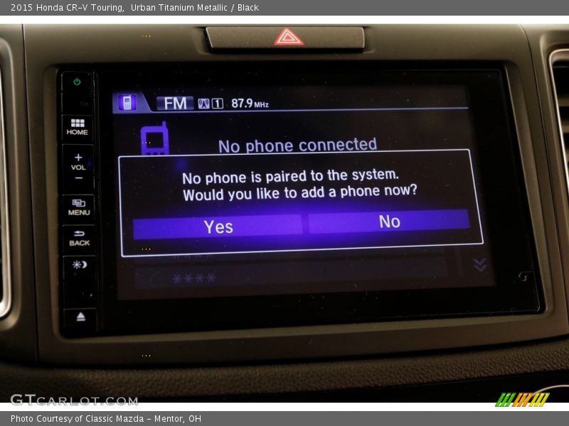 Urban Titanium Metallic / Black 2015 Honda CR-V Touring