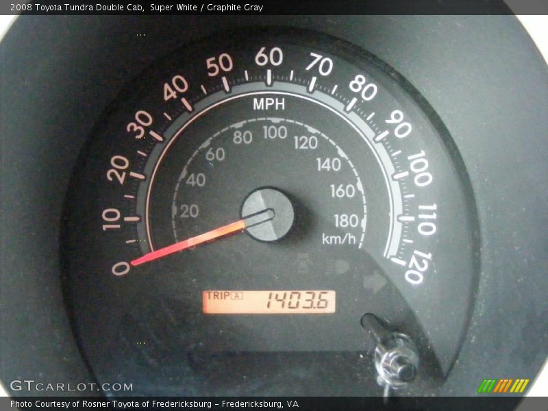 Super White / Graphite Gray 2008 Toyota Tundra Double Cab