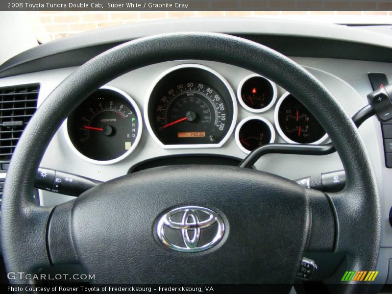 Super White / Graphite Gray 2008 Toyota Tundra Double Cab