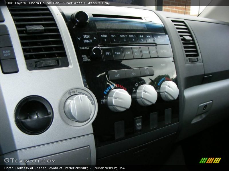 Super White / Graphite Gray 2008 Toyota Tundra Double Cab
