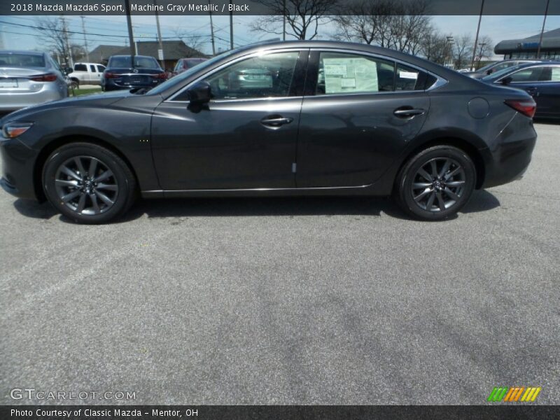 Machine Gray Metallic / Black 2018 Mazda Mazda6 Sport