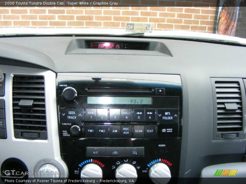 Super White / Graphite Gray 2008 Toyota Tundra Double Cab