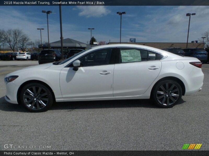 Snowflake White Pearl Mica / Black 2018 Mazda Mazda6 Touring