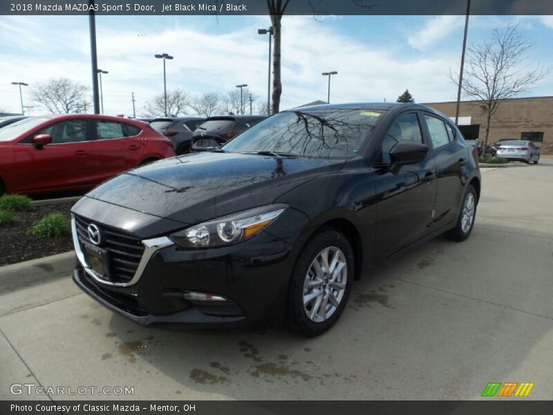 Jet Black Mica / Black 2018 Mazda MAZDA3 Sport 5 Door