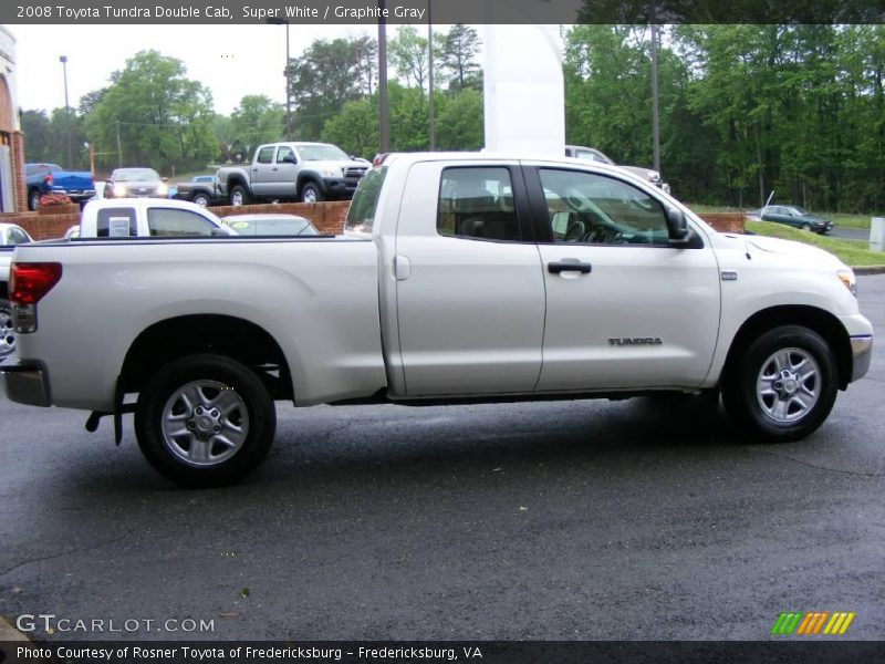 Super White / Graphite Gray 2008 Toyota Tundra Double Cab