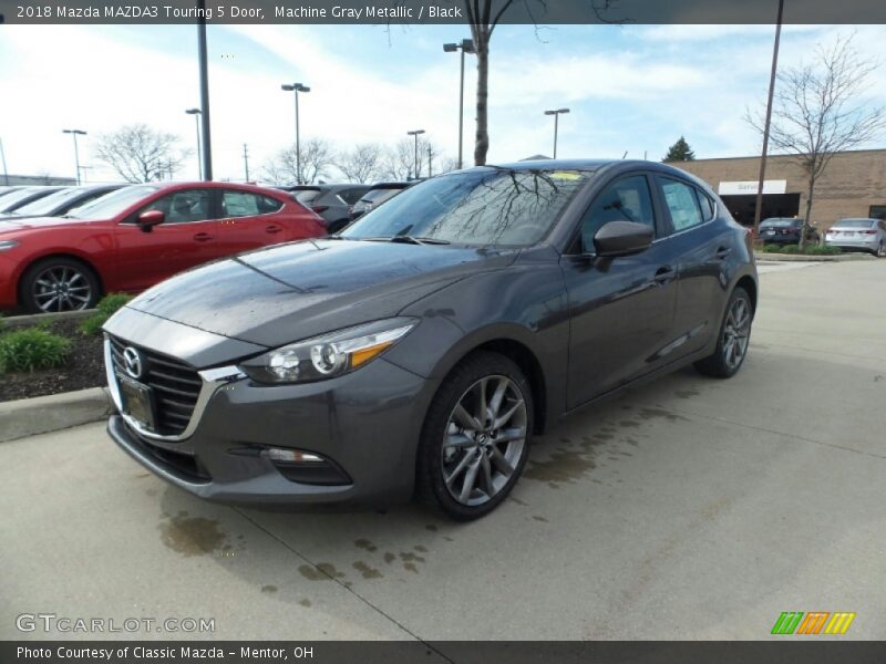 Machine Gray Metallic / Black 2018 Mazda MAZDA3 Touring 5 Door