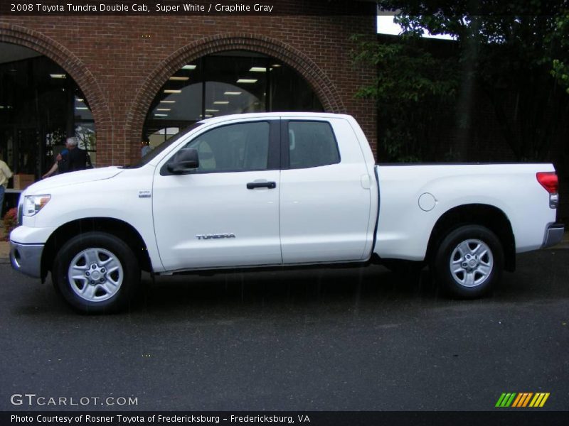 Super White / Graphite Gray 2008 Toyota Tundra Double Cab