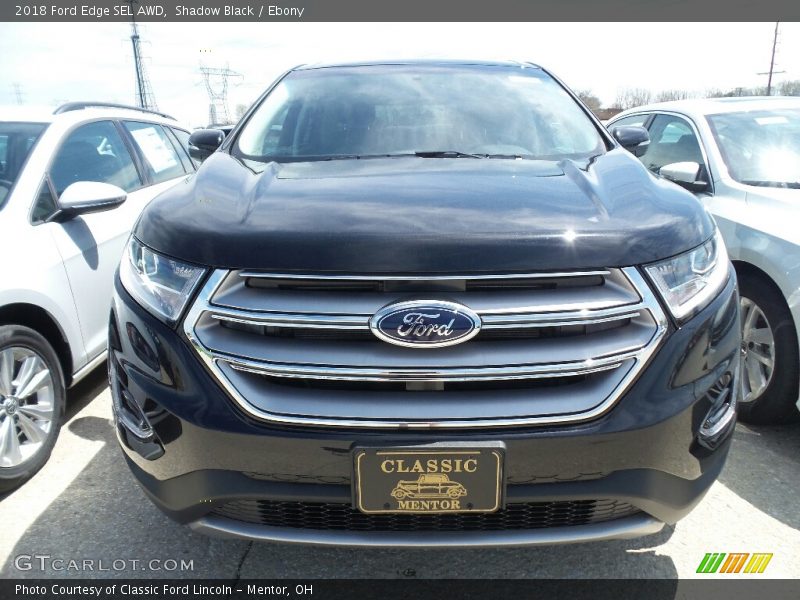 Shadow Black / Ebony 2018 Ford Edge SEL AWD