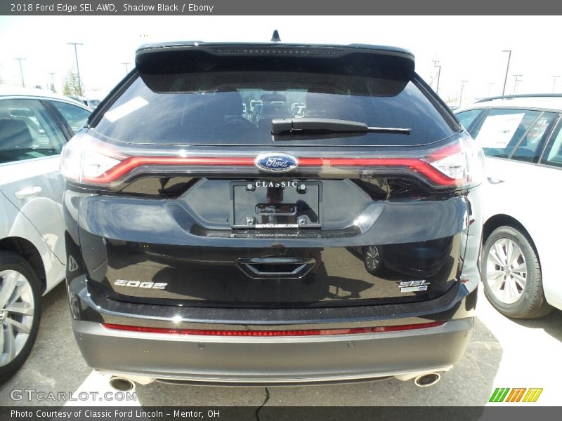 Shadow Black / Ebony 2018 Ford Edge SEL AWD