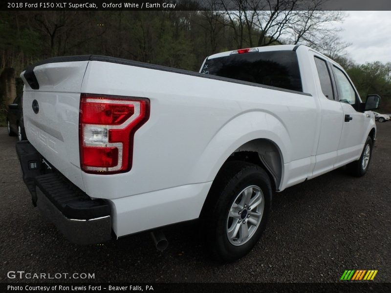 Oxford White / Earth Gray 2018 Ford F150 XLT SuperCab