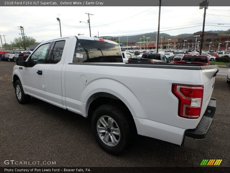 Oxford White / Earth Gray 2018 Ford F150 XLT SuperCab