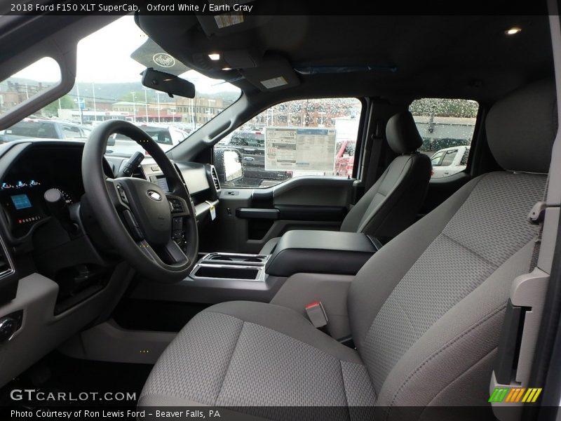 Oxford White / Earth Gray 2018 Ford F150 XLT SuperCab