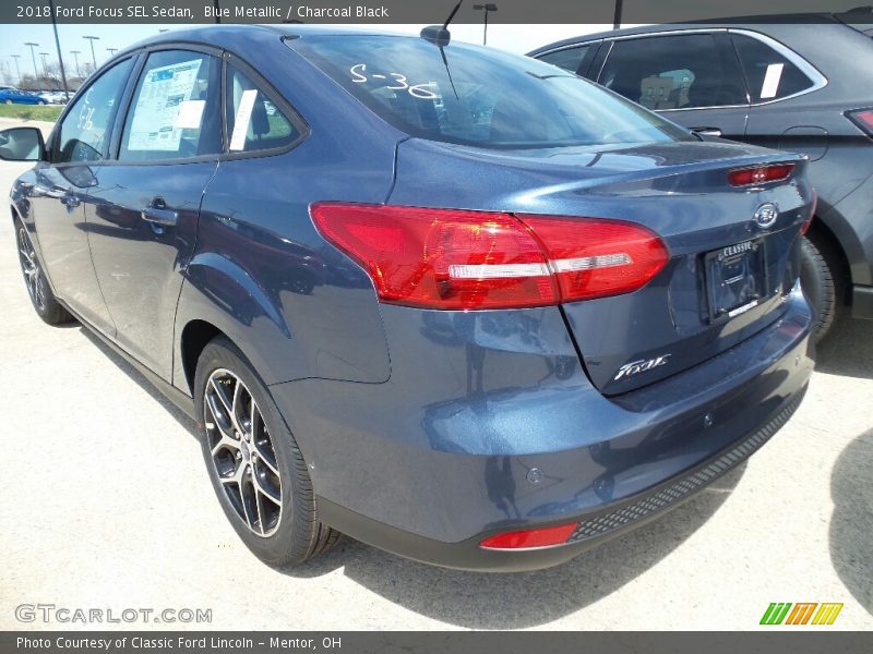 Blue Metallic / Charcoal Black 2018 Ford Focus SEL Sedan