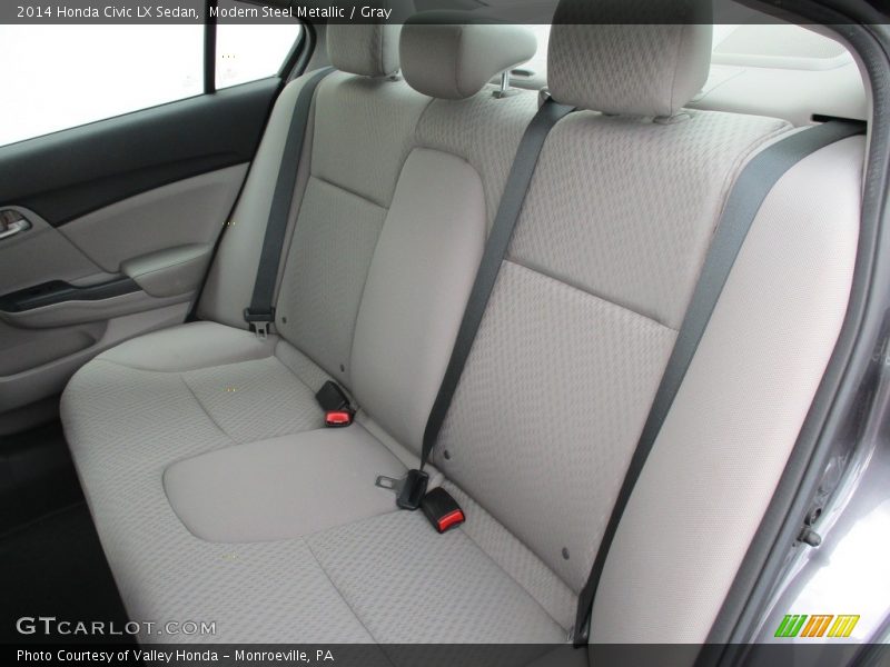 Modern Steel Metallic / Gray 2014 Honda Civic LX Sedan