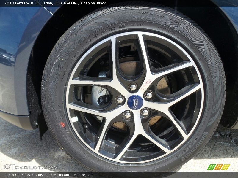 Blue Metallic / Charcoal Black 2018 Ford Focus SEL Sedan