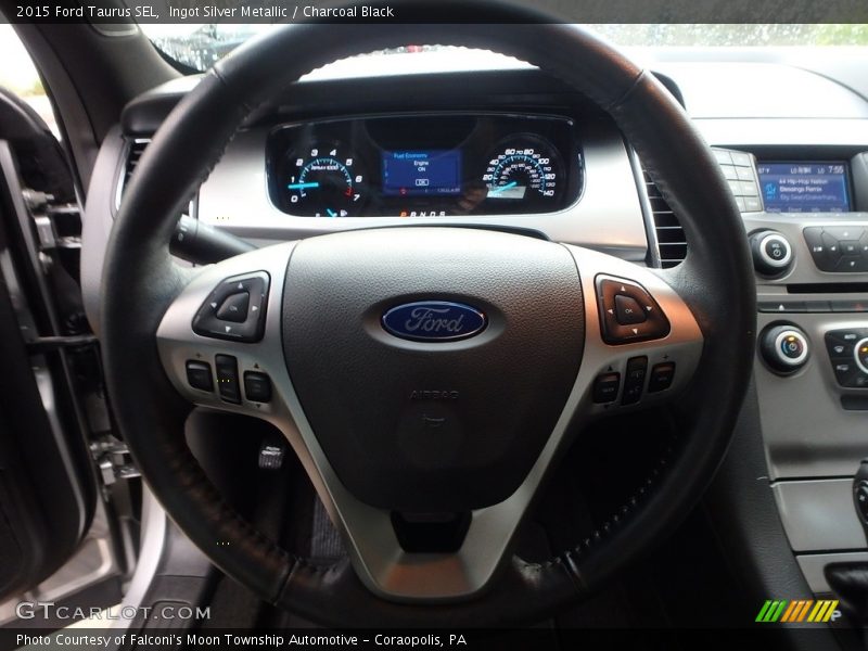Ingot Silver Metallic / Charcoal Black 2015 Ford Taurus SEL