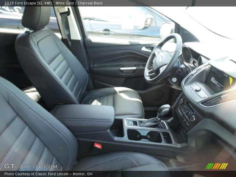 White Gold / Charcoal Black 2018 Ford Escape SEL 4WD