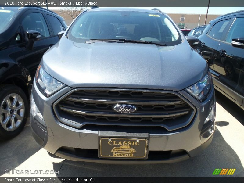 Smoke / Ebony Black 2018 Ford EcoSport SES 4WD