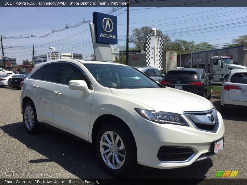 White Diamond Pearl / Parchment 2017 Acura RDX Technology AWD