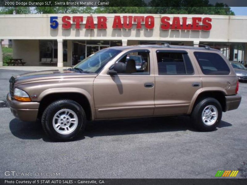 Sierra Bronze Metallic / Camel 2000 Dodge Durango SLT