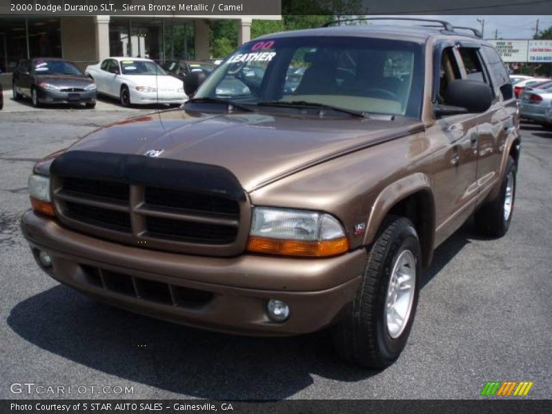 Sierra Bronze Metallic / Camel 2000 Dodge Durango SLT