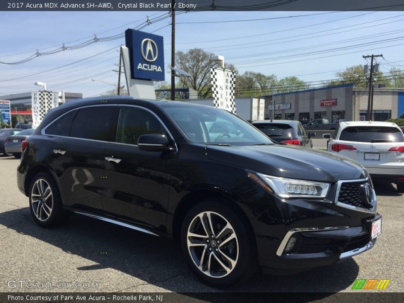 Crystal Black Pearl / Ebony 2017 Acura MDX Advance SH-AWD
