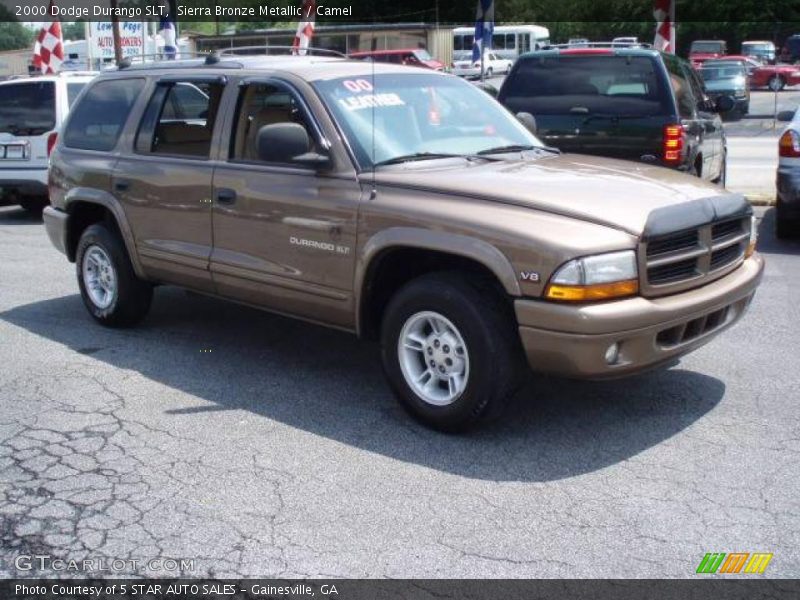 Sierra Bronze Metallic / Camel 2000 Dodge Durango SLT