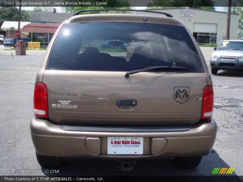 Sierra Bronze Metallic / Camel 2000 Dodge Durango SLT