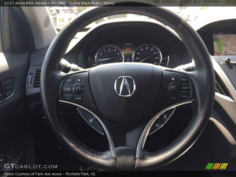Crystal Black Pearl / Ebony 2017 Acura MDX Advance SH-AWD