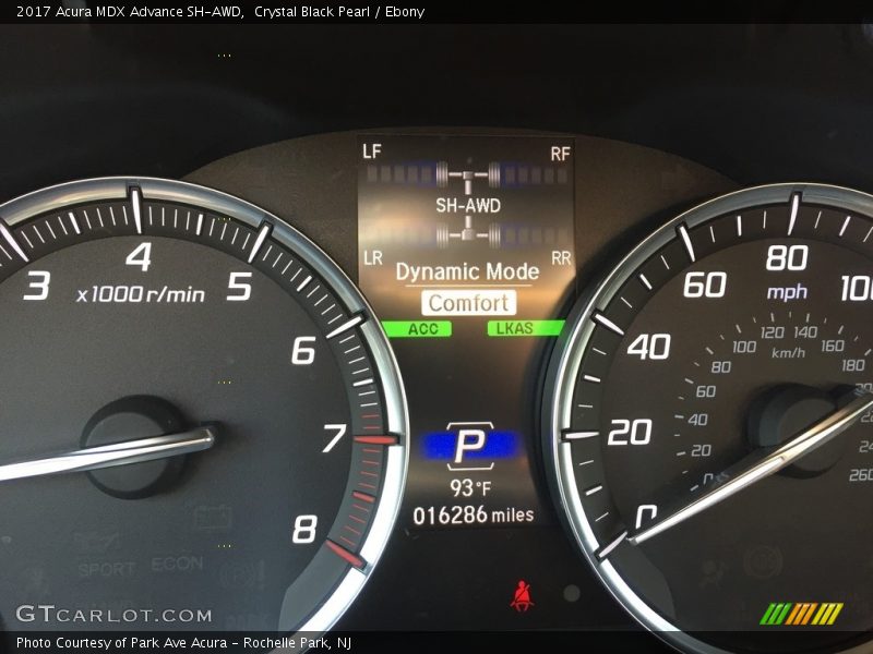 Crystal Black Pearl / Ebony 2017 Acura MDX Advance SH-AWD
