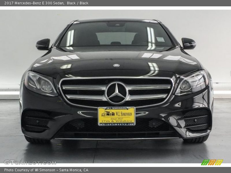 Black / Black 2017 Mercedes-Benz E 300 Sedan