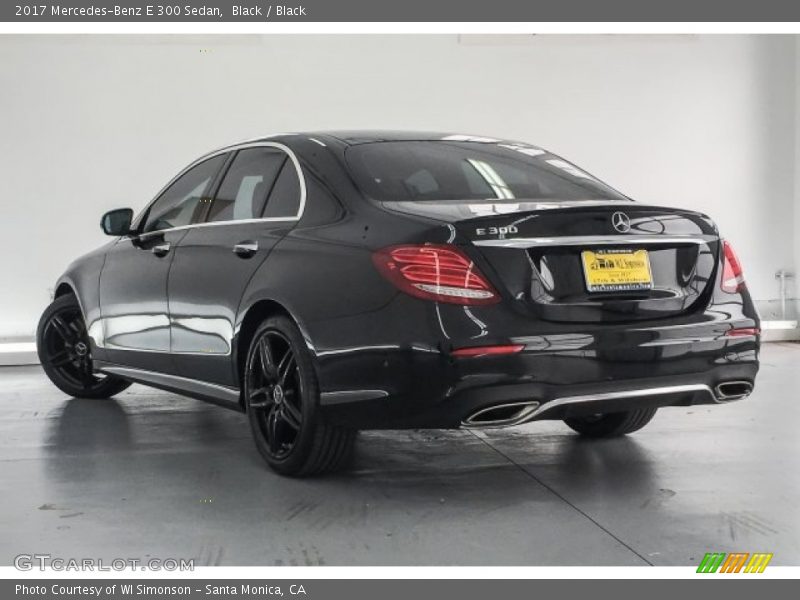 Black / Black 2017 Mercedes-Benz E 300 Sedan