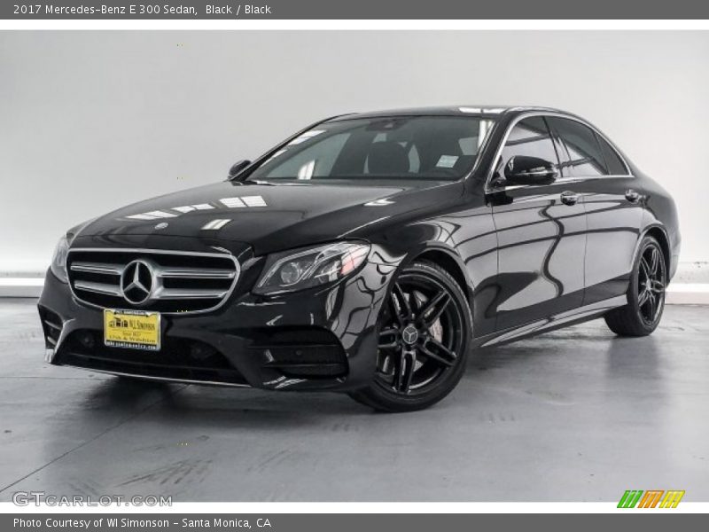 Black / Black 2017 Mercedes-Benz E 300 Sedan