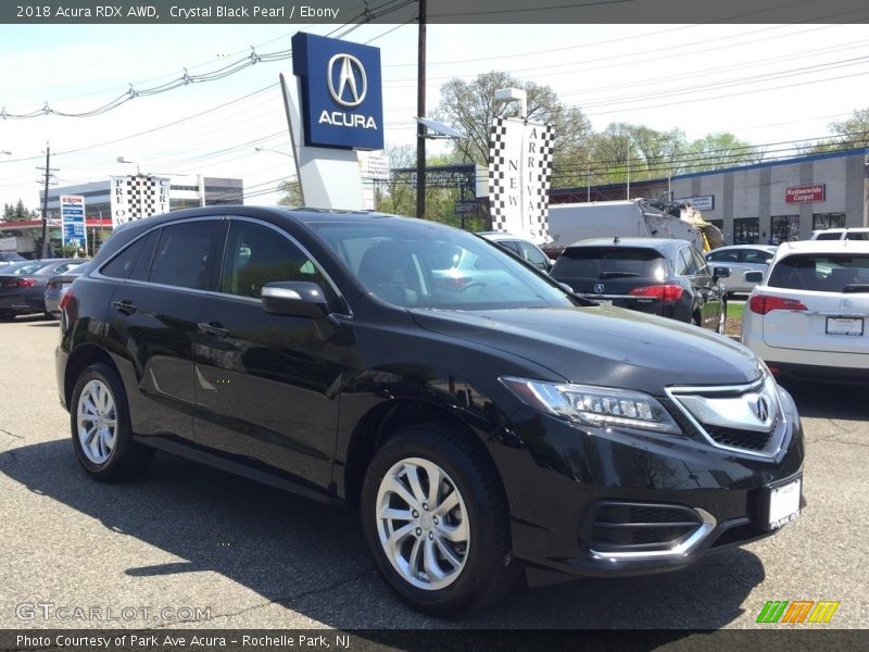 Crystal Black Pearl / Ebony 2018 Acura RDX AWD