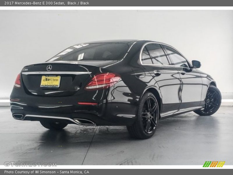 Black / Black 2017 Mercedes-Benz E 300 Sedan