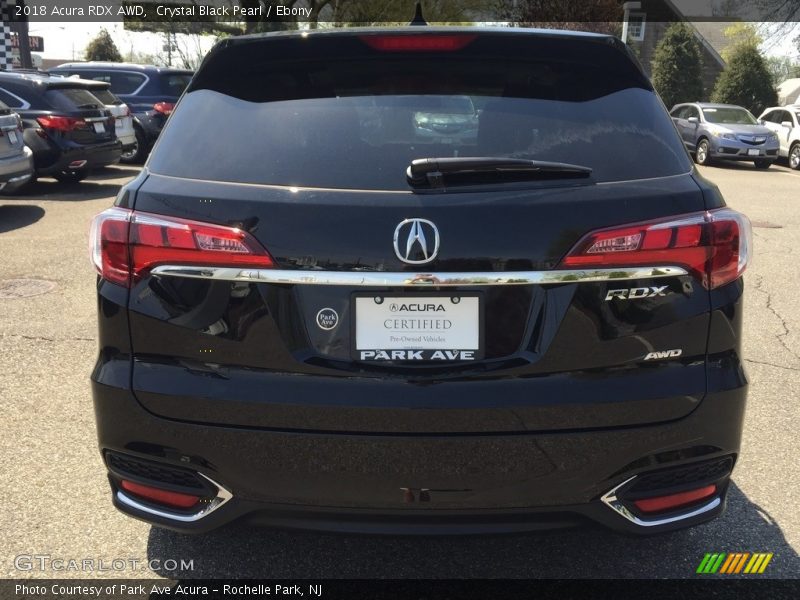 Crystal Black Pearl / Ebony 2018 Acura RDX AWD