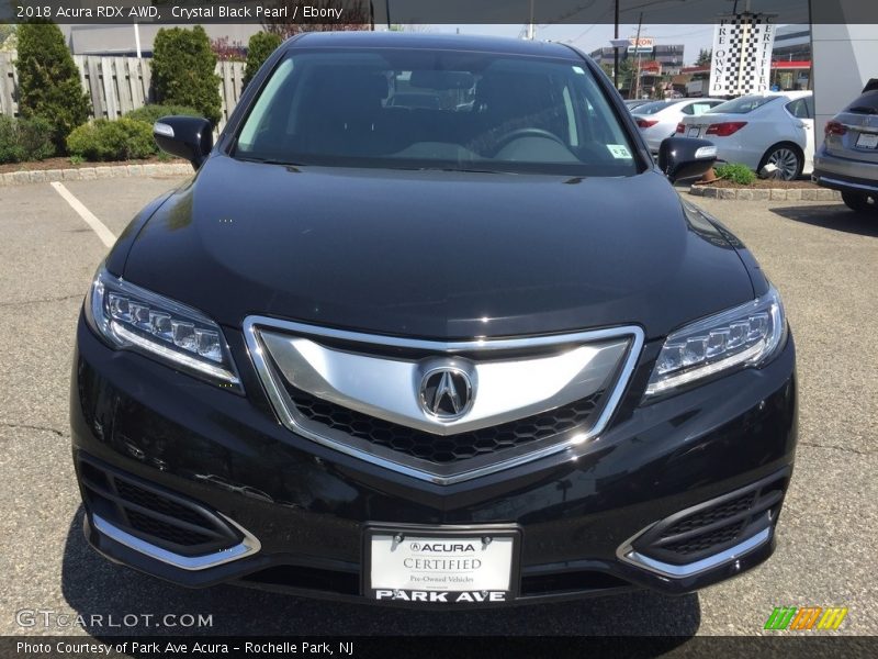 Crystal Black Pearl / Ebony 2018 Acura RDX AWD