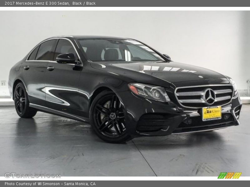 Black / Black 2017 Mercedes-Benz E 300 Sedan
