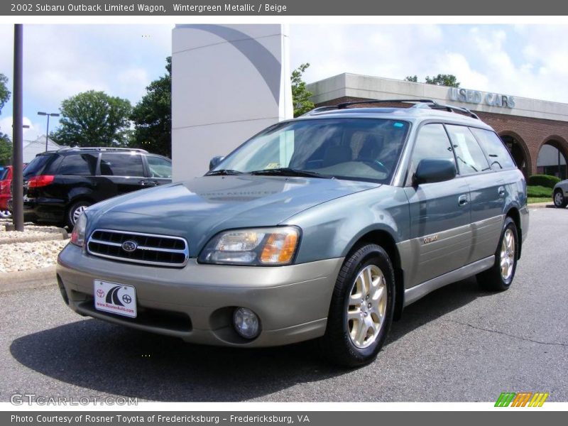 Wintergreen Metallic / Beige 2002 Subaru Outback Limited Wagon