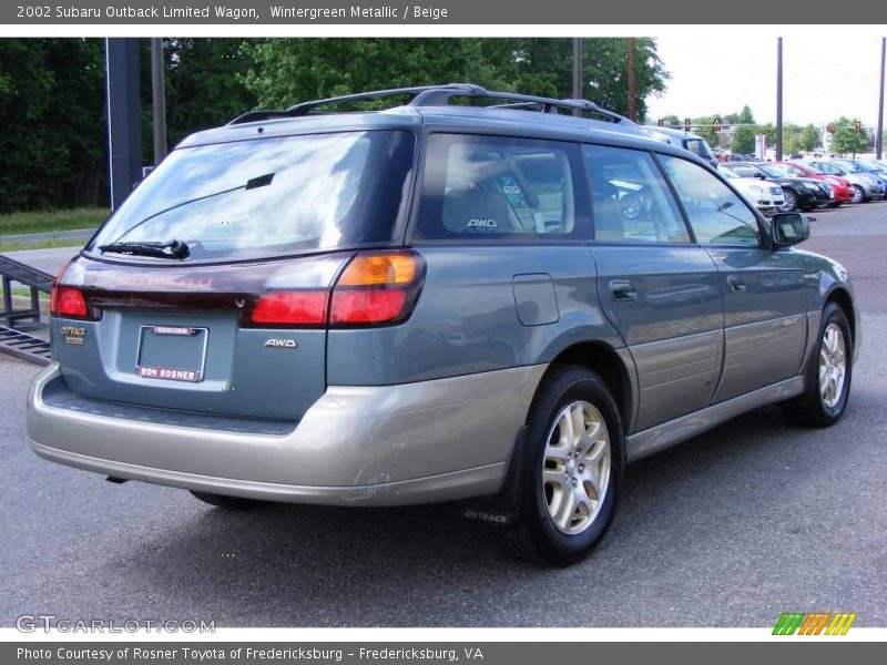 Wintergreen Metallic / Beige 2002 Subaru Outback Limited Wagon