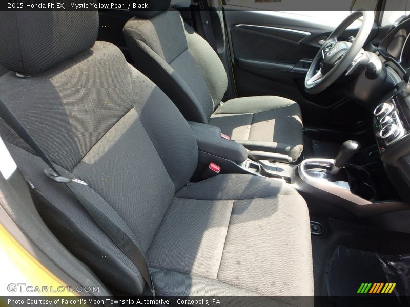 Mystic Yellow Pearl / Black 2015 Honda Fit EX