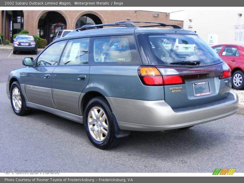 Wintergreen Metallic / Beige 2002 Subaru Outback Limited Wagon